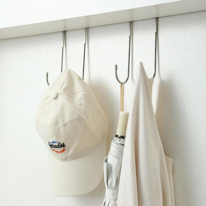 Stainless Steel Double S Hook Cabinet Door Organizer