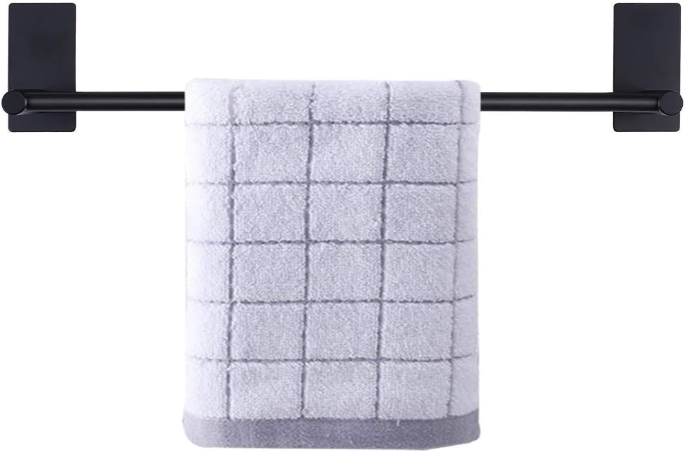 Self Adhesive Stainless Steel Towel Bar 16 Inch No Drill Wall Mounted Rack