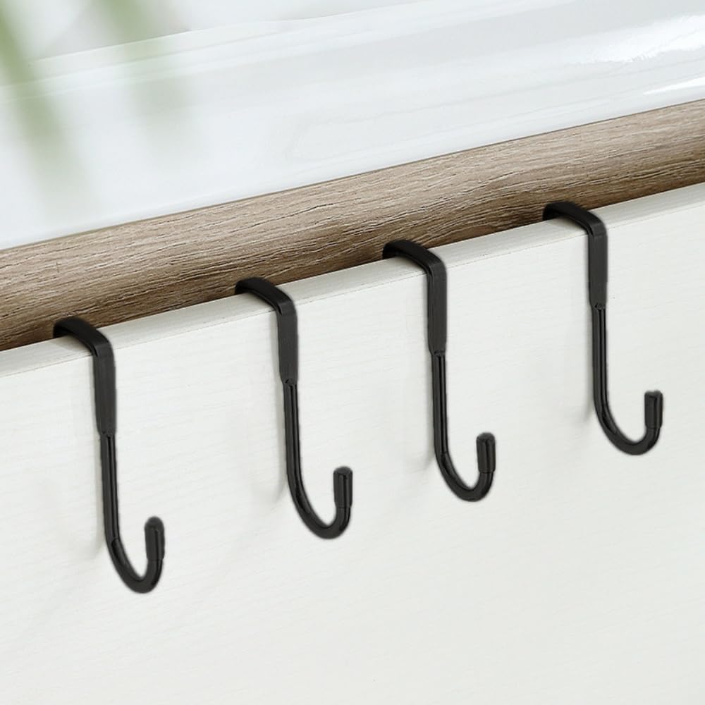 Stainless Steel Double S Hook Cabinet Door Organizer
