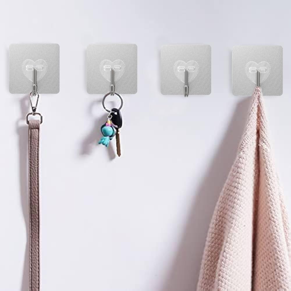 5 Pcs Heavy Duty Adhesive Wall Hooks Set