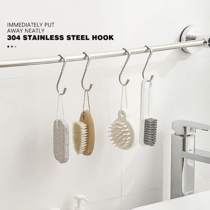 Stainless Steel Double S Hook Cabinet Door Organizer