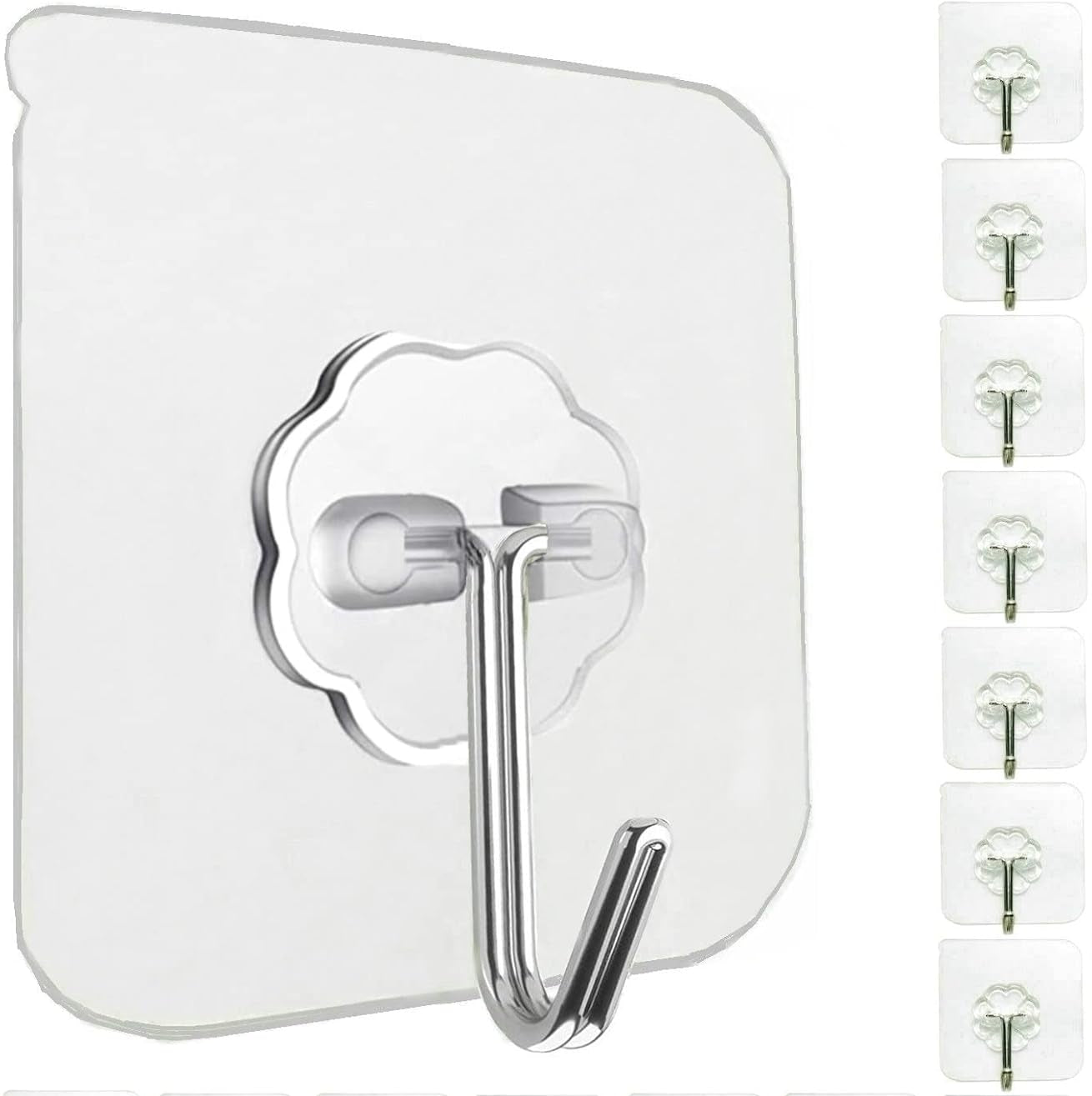 5 Pcs Heavy Duty Adhesive Wall Hooks Set