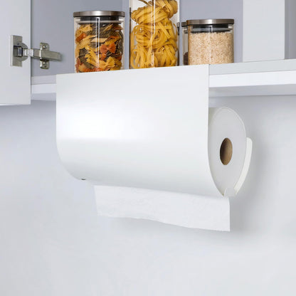 Under Cabinet Paper Towel Holder No Drill Self Adhesive Rack