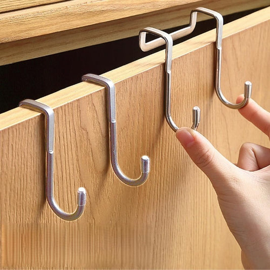 Stainless Steel Double S Hook Cabinet Door Organizer