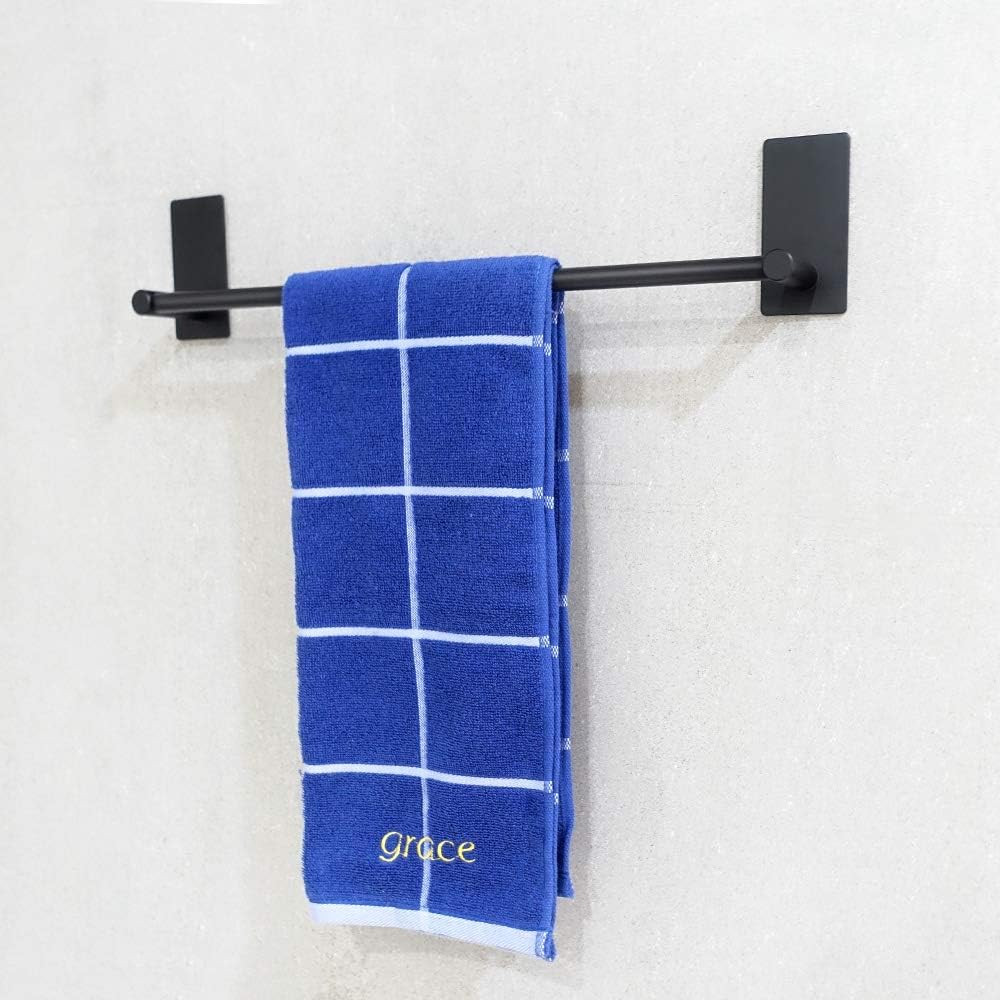 Self Adhesive Stainless Steel Towel Bar 16 Inch No Drill Wall Mounted Rack