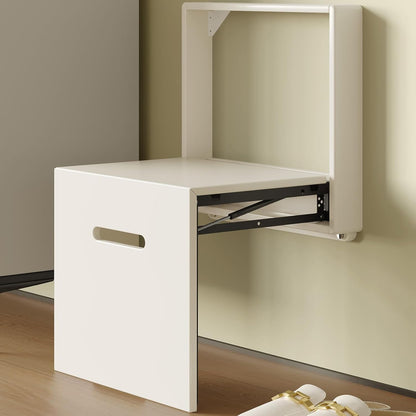 Wall Mounted Folding Shoe Bench Invisible Seat Space Saving Chair