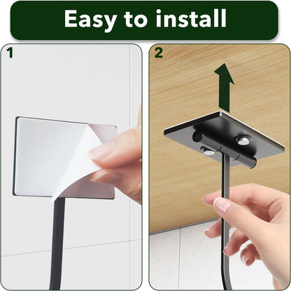 Under Cabinet Foldable Banana Hook Adhesive Space Saving Hanger