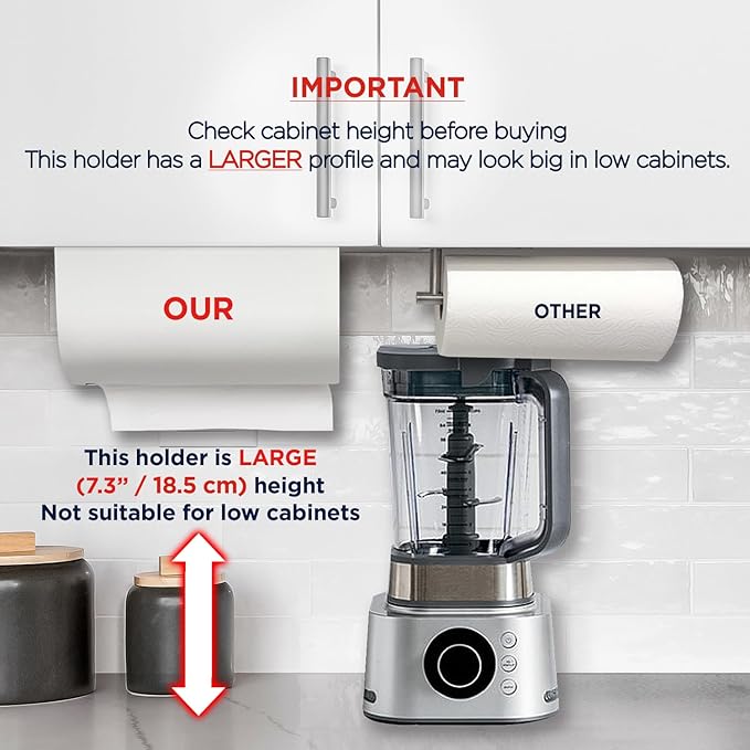 Under Cabinet Paper Towel Holder No Drill Self Adhesive Rack