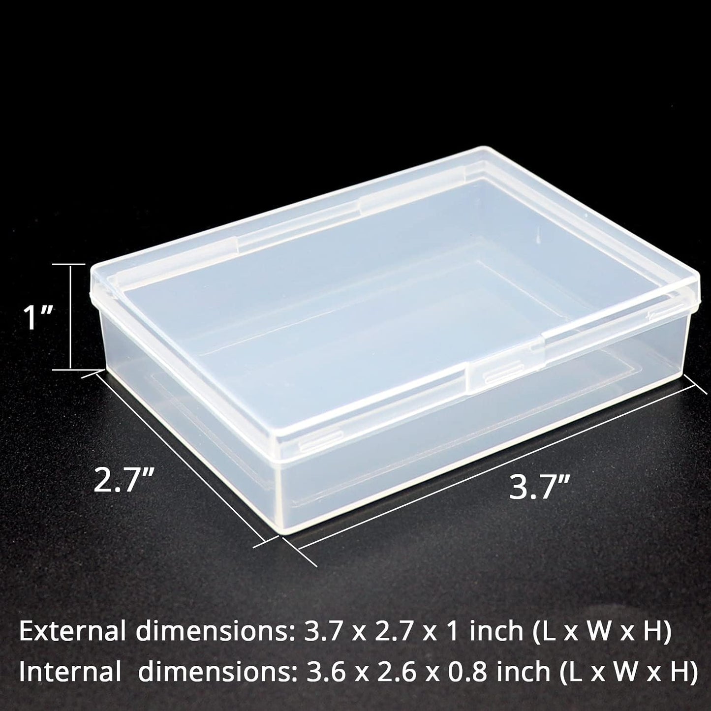 12 Pack Playing Card Deck Storage Boxes Clear Plastic Card Organizers