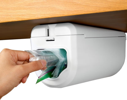 Under Cabinet Ziplock Bag Dispenser Front Access Organizer