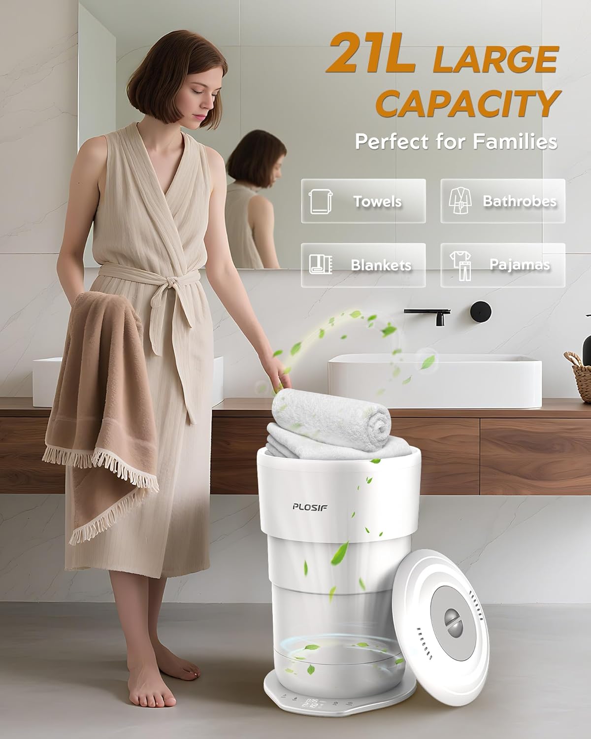 Foldable Towel Warmer Bucket