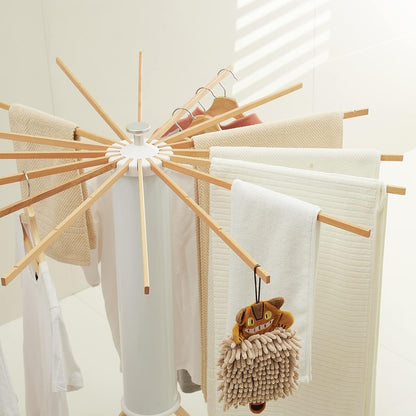 Foldable Tripod Clothes Drying Rack Portable Space Saving Laundry Stand