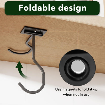Under Cabinet Foldable Banana Hook Adhesive Space Saving Hanger