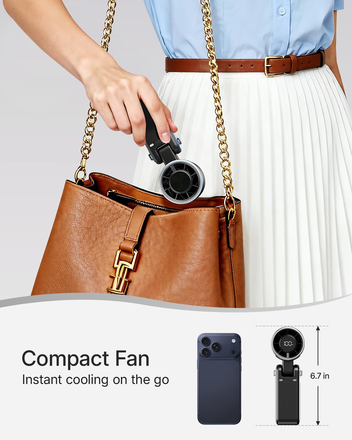Portable  Handheld  Rechargeable Fan