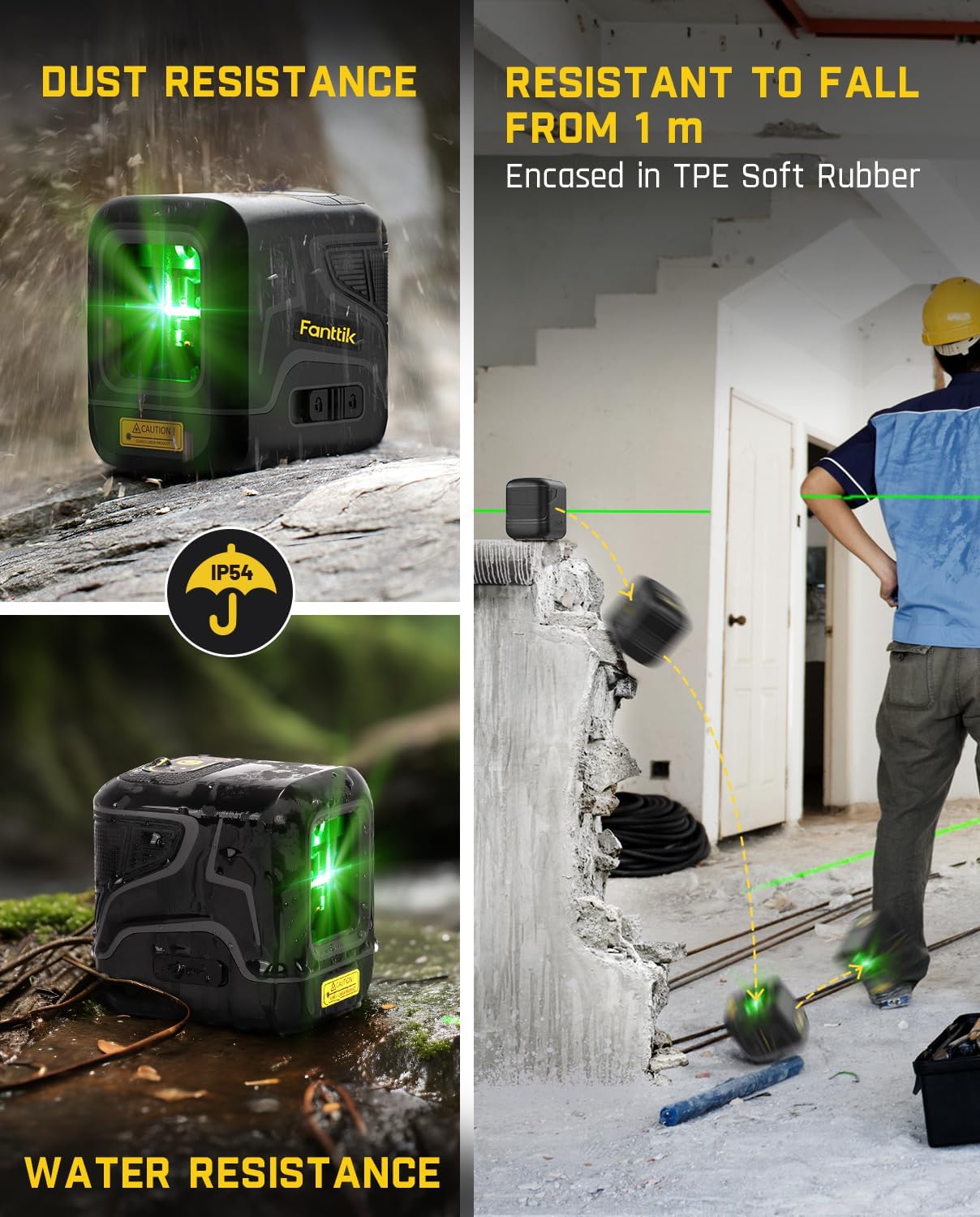 Green Laser Level Self Leveling Cross Line Tool