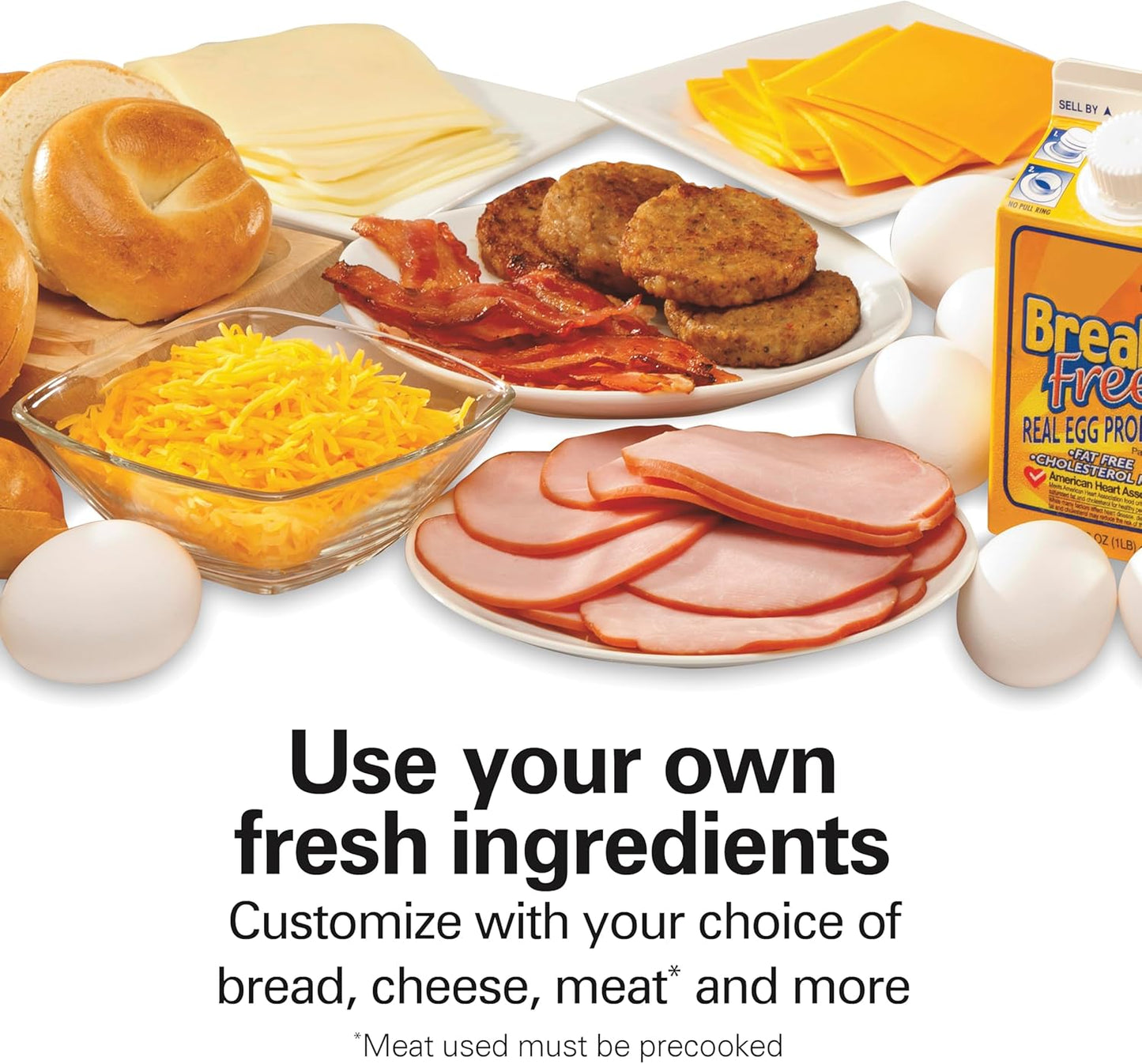 Dual Breakfast Sandwich Maker with Timer