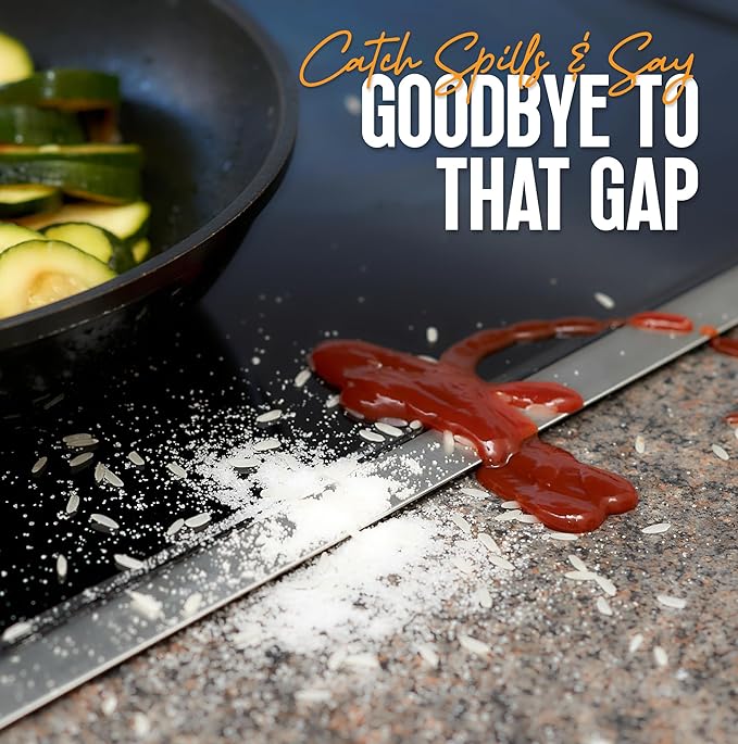Stainless Steel Stove Gap Covers 2 Pack Heat Resistant Gap Filler