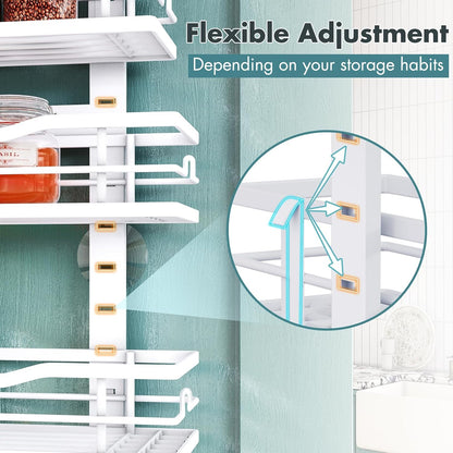 9 Tier Over The Door Pantry Organizer with Adjustable Baskets