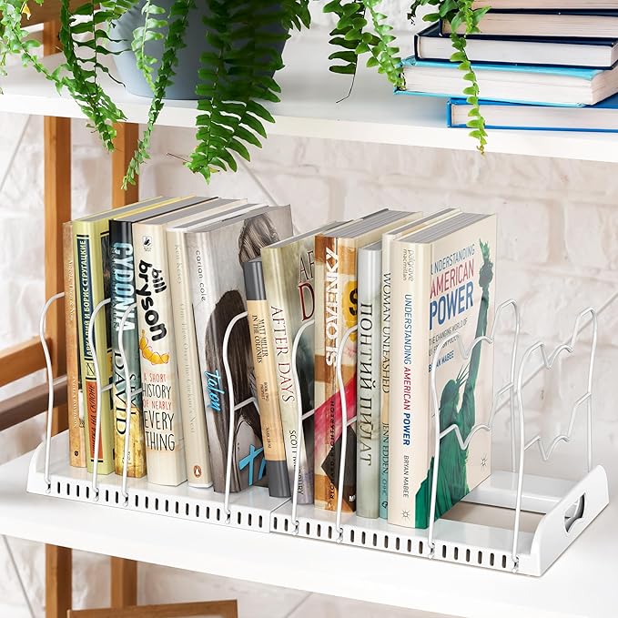 Expandable Pots and Pans Organizer Rack with 10 Adjustable Dividers